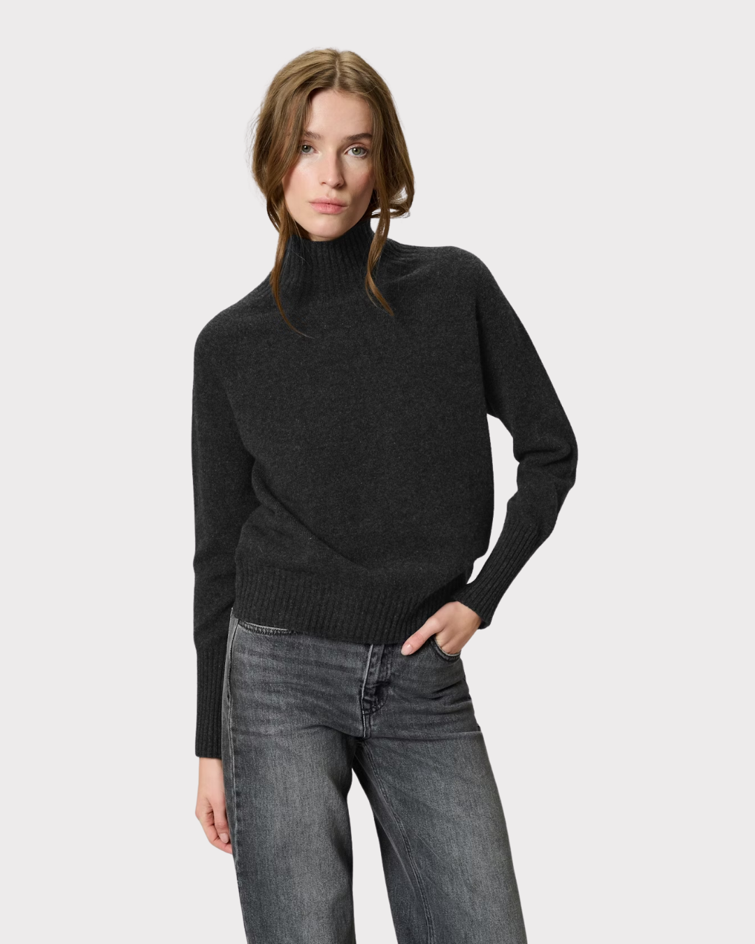 Mwtracy Knit High Neck Pullover-Genser-My Essential Wardrobe-Aandahls