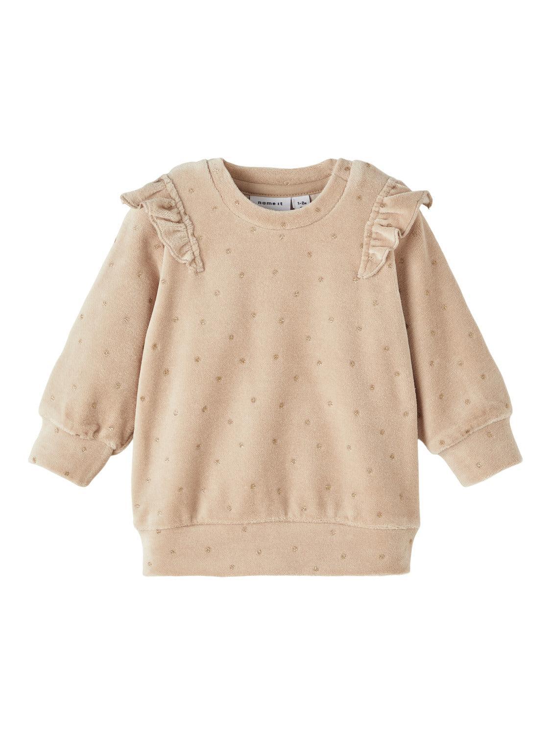 Nbfnoya ls velour-Sweat-Name it-Aandahls