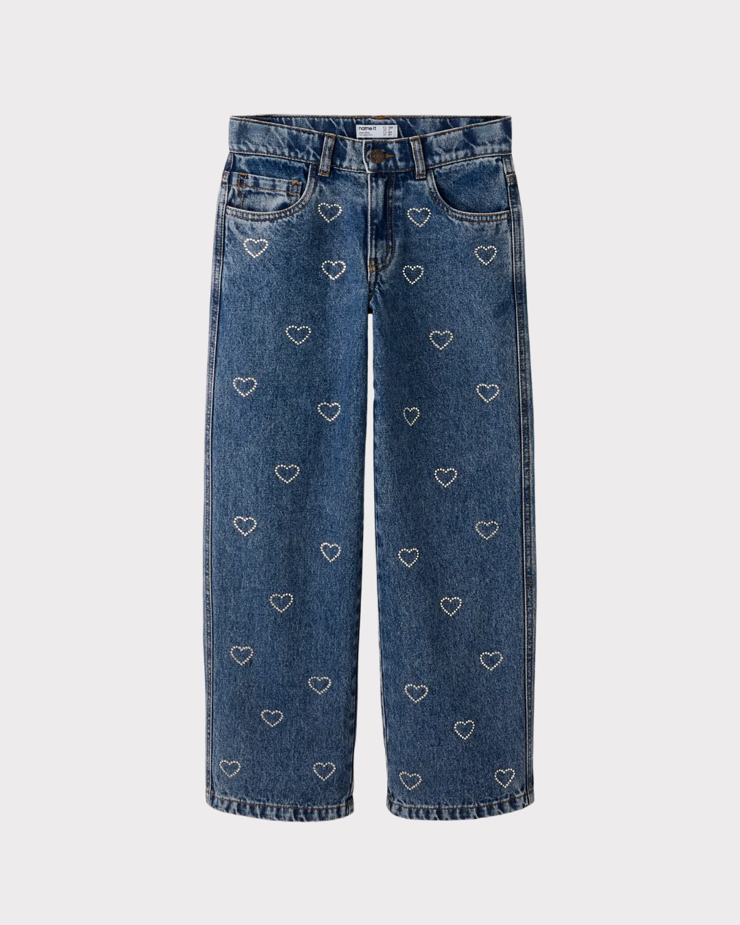 Nkfrose Wide Rhinestone Jeans 4417-Im T-Jeans-Name it-Aandahls