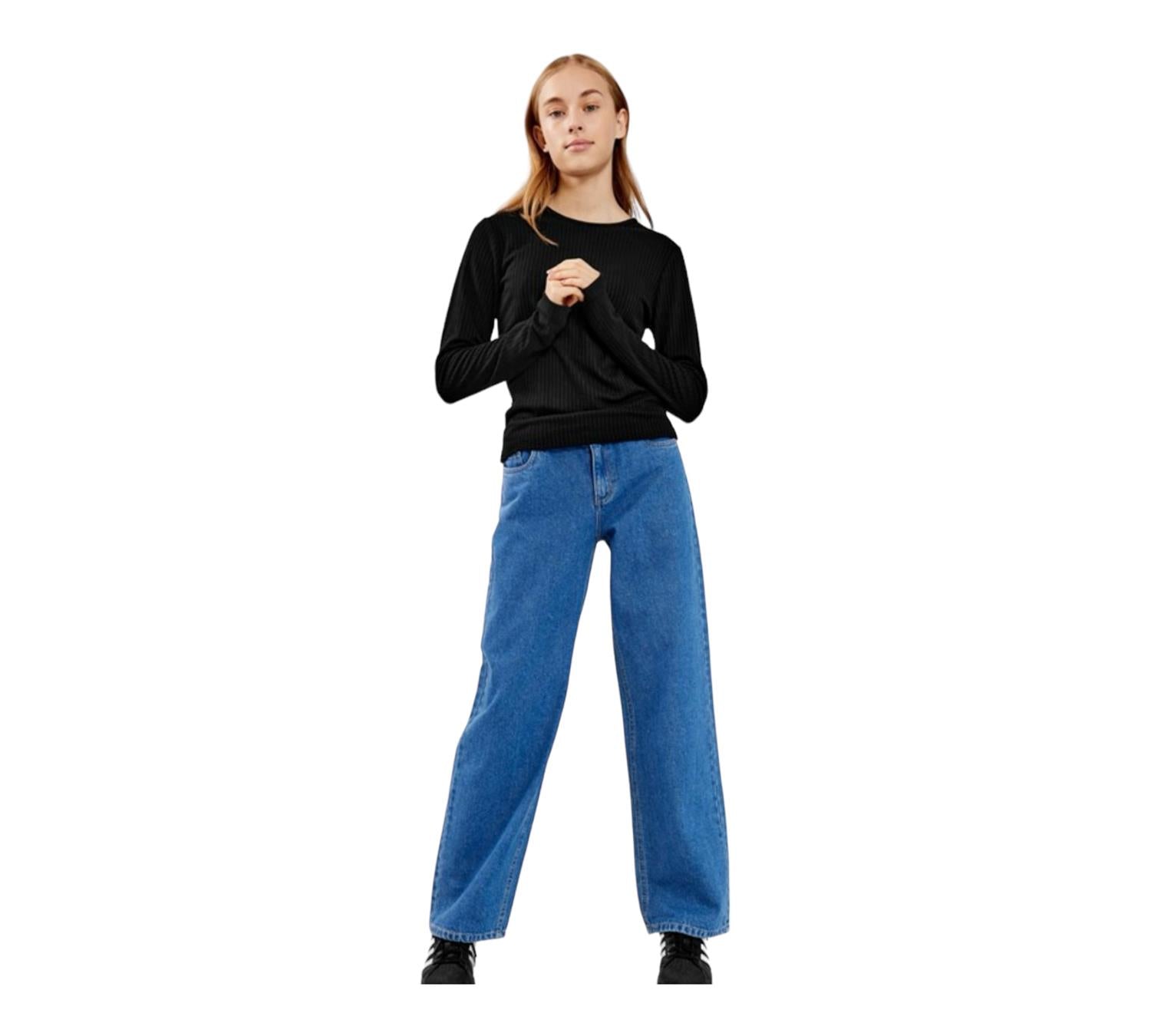 Nlftoizza dnm lw Wide Pant noos-Bukser-Name it-Aandahls