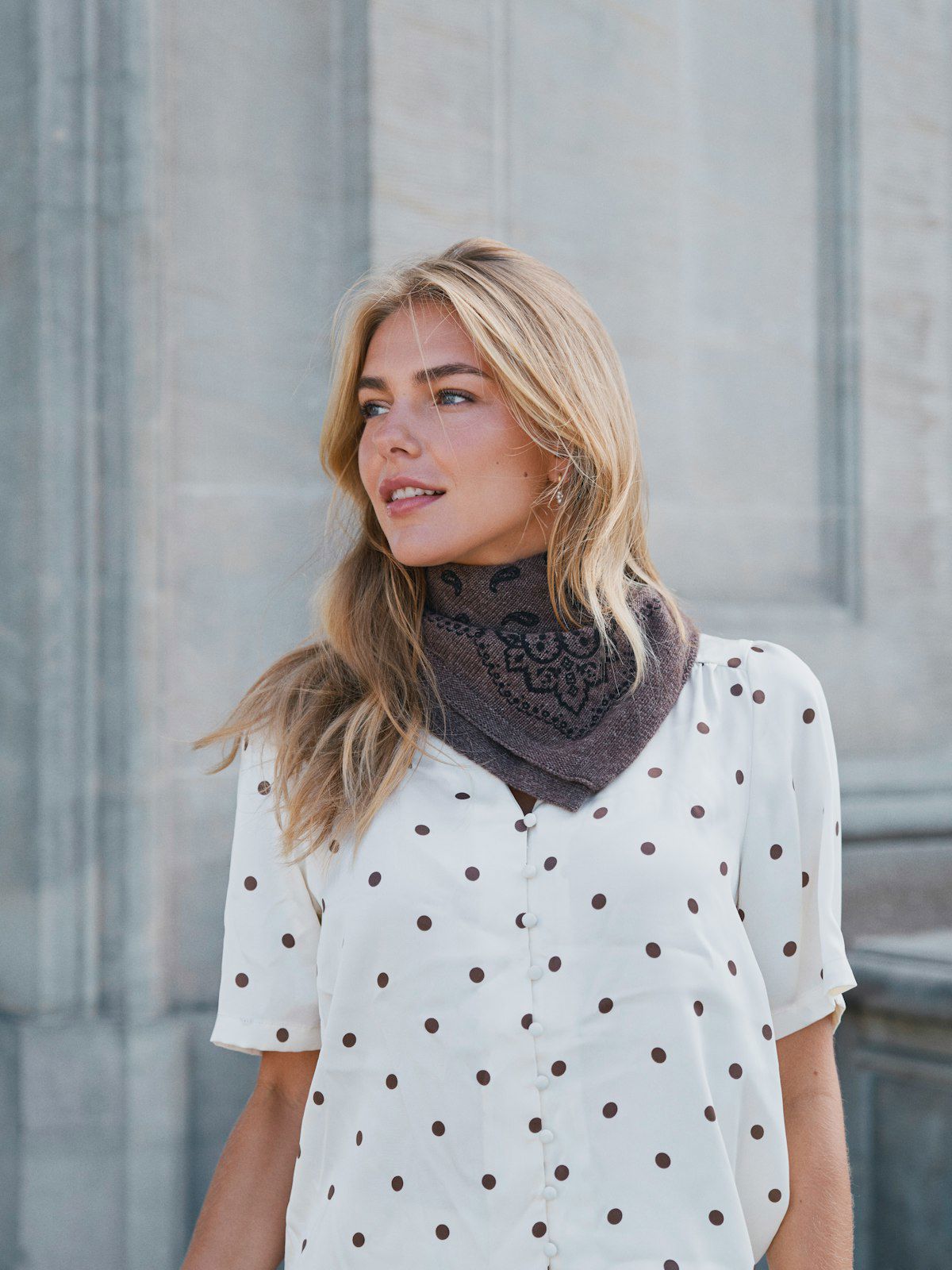 Adelina Paisley Knit Scarf
