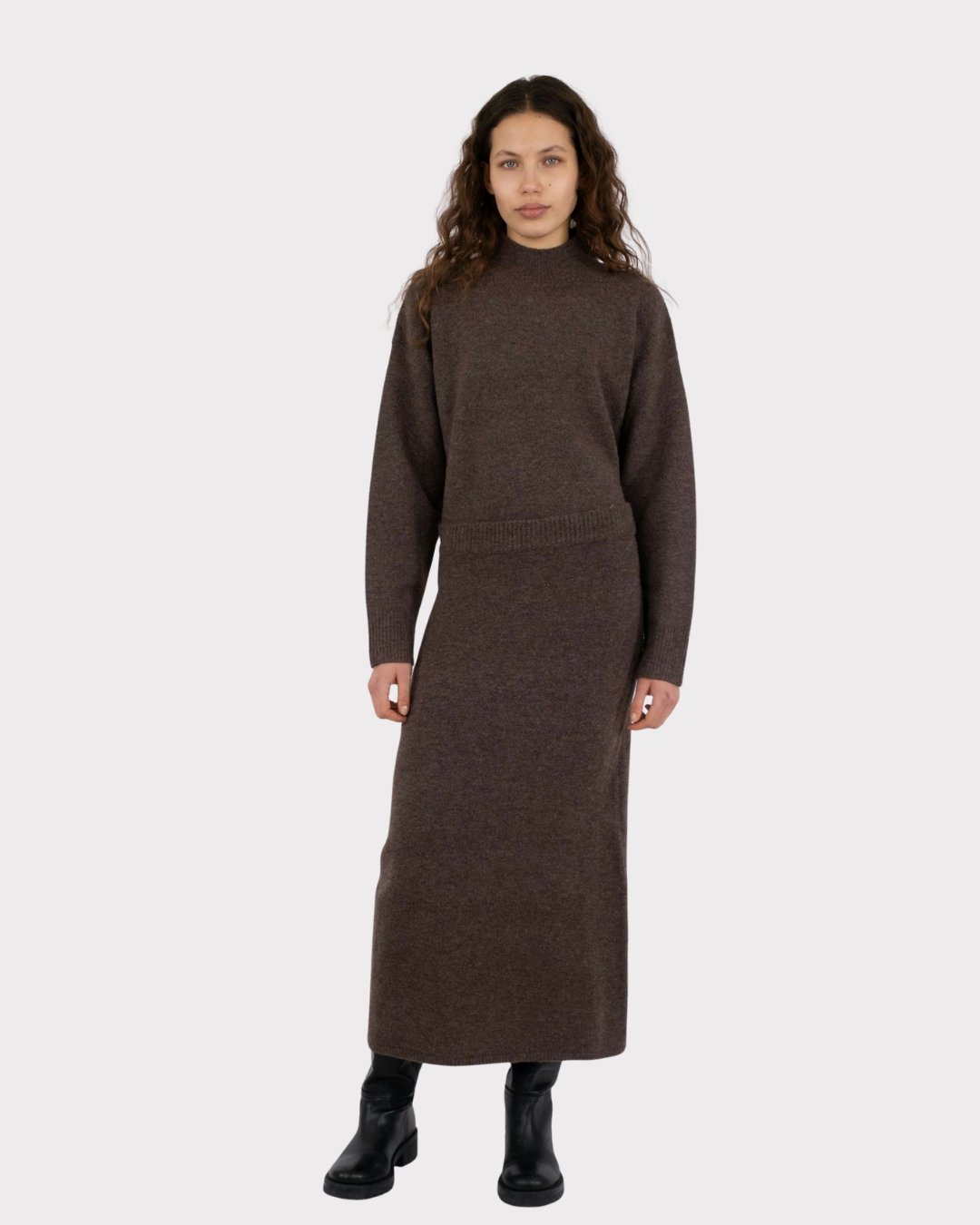 Ashanti Knit Skirt-Skjørt-Neo Noir-Aandahls