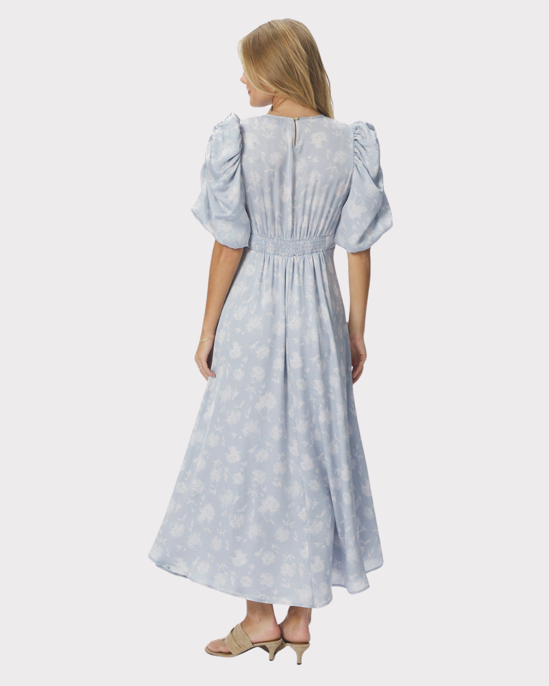 Kikka Faded Flower Dress-Kjole-Neo Noir-Aandahls