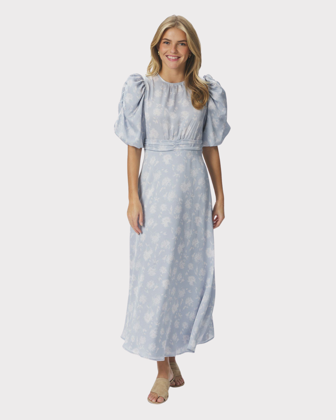 Kikka Faded Flower Dress-Kjole-Neo Noir-Aandahls