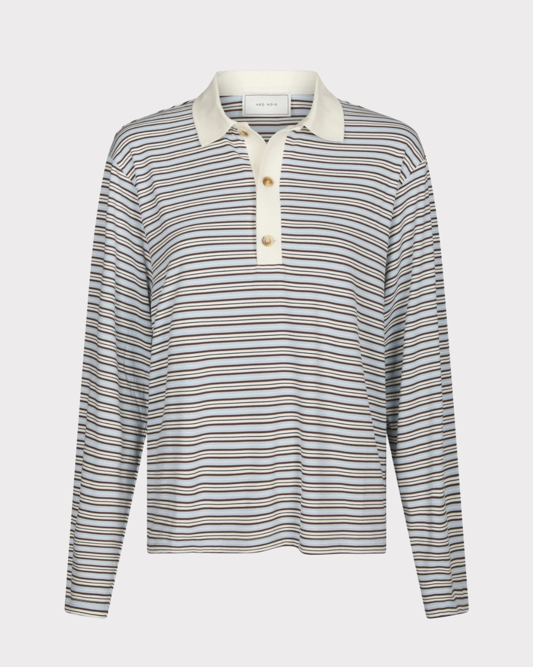 Lirenne Striped Polo Blouse