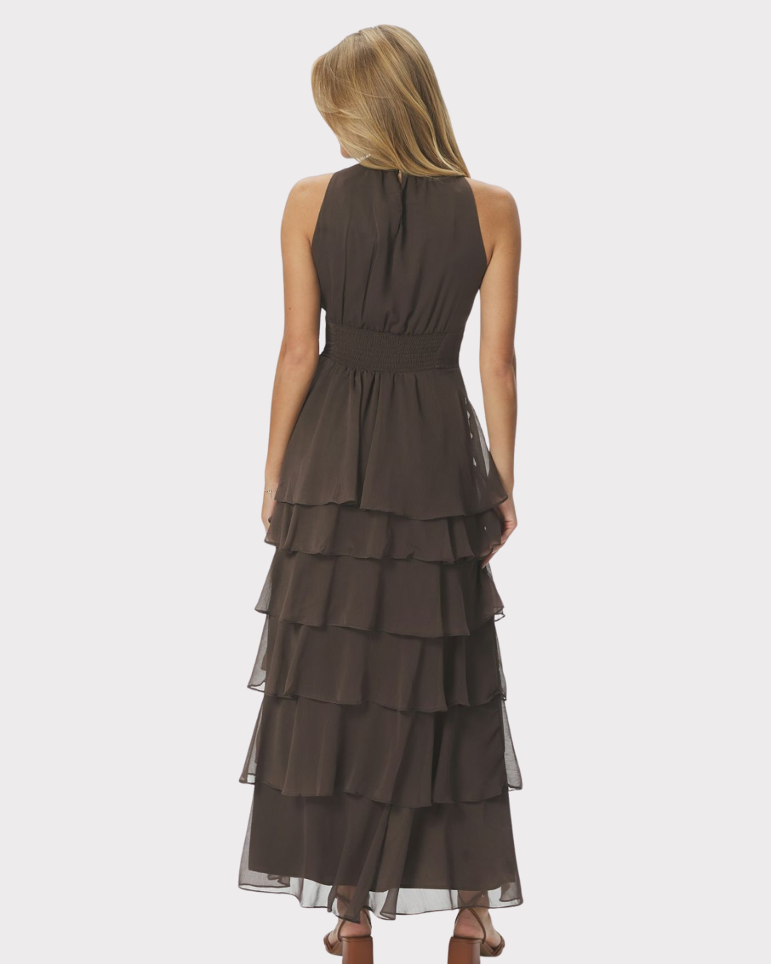 Marli Solid Chiffon Dress-Kjole-Neo Noir-Aandahls