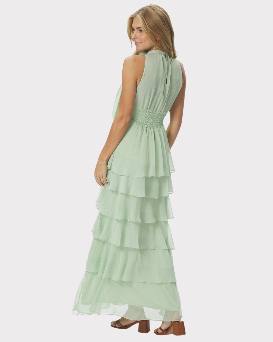 Marli Solid Chiffon Dress