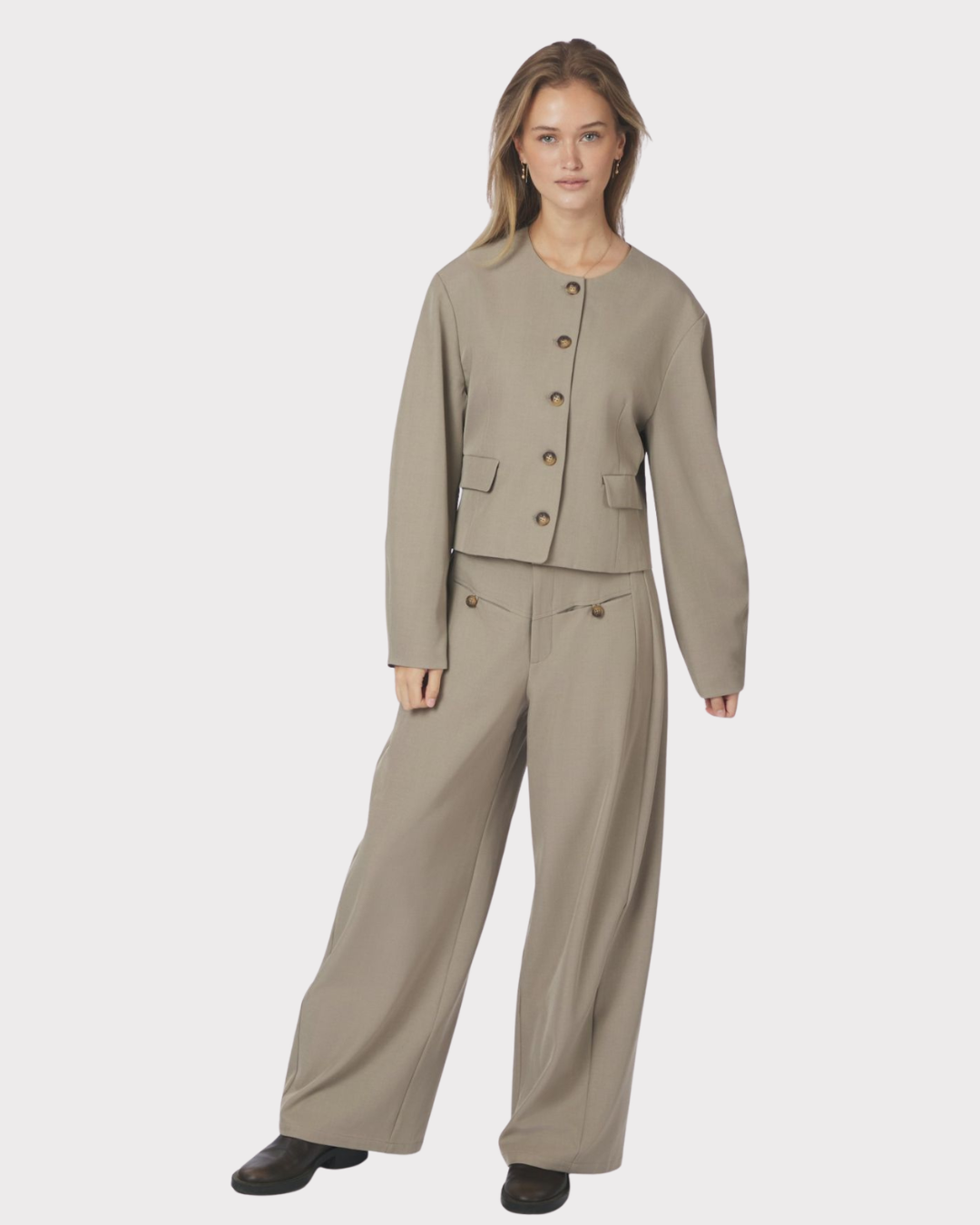 Massie Structure Pants-Bukse-Neo Noir-Aandahls