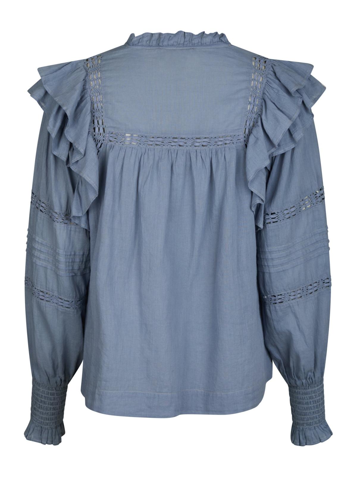 Mauri S Voile Blouse-Overdel-Neo Noir-Aandahls