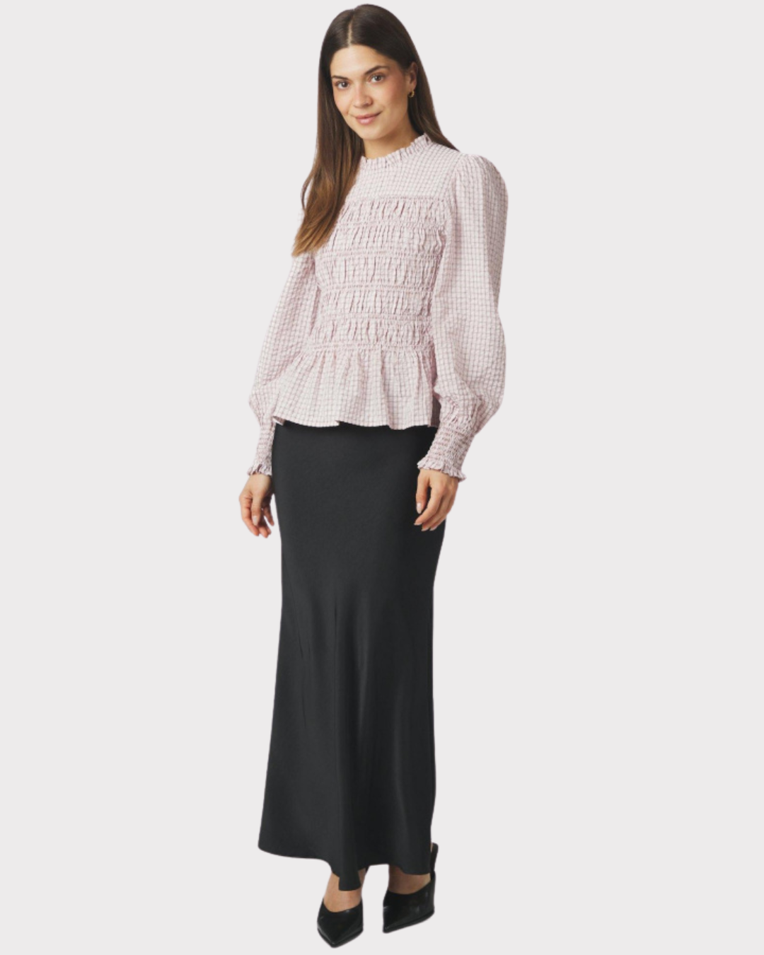Possa Mini Check Blouse