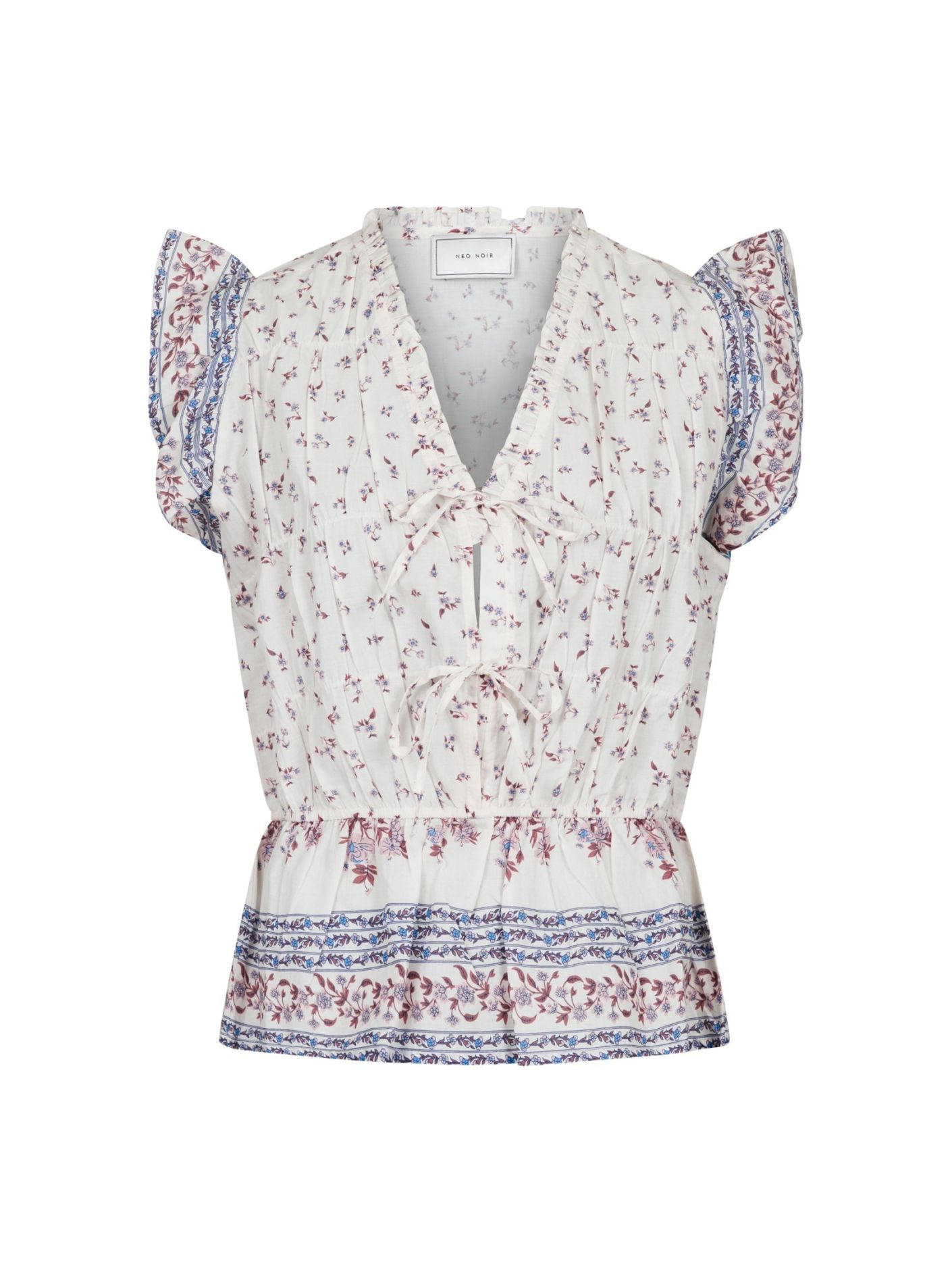 Rovena Mini Border Top-Topp-Neo Noir-Aandahls