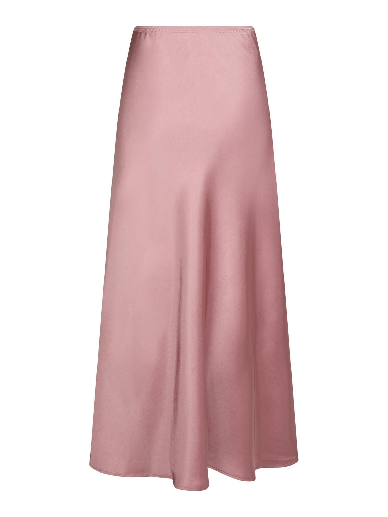Vicky Heavy Satin Skirt-Skjørt-Neo Noir-Aandahls