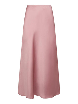 Vicky Heavy Satin Skirt-Skjørt-Neo Noir-Aandahls
