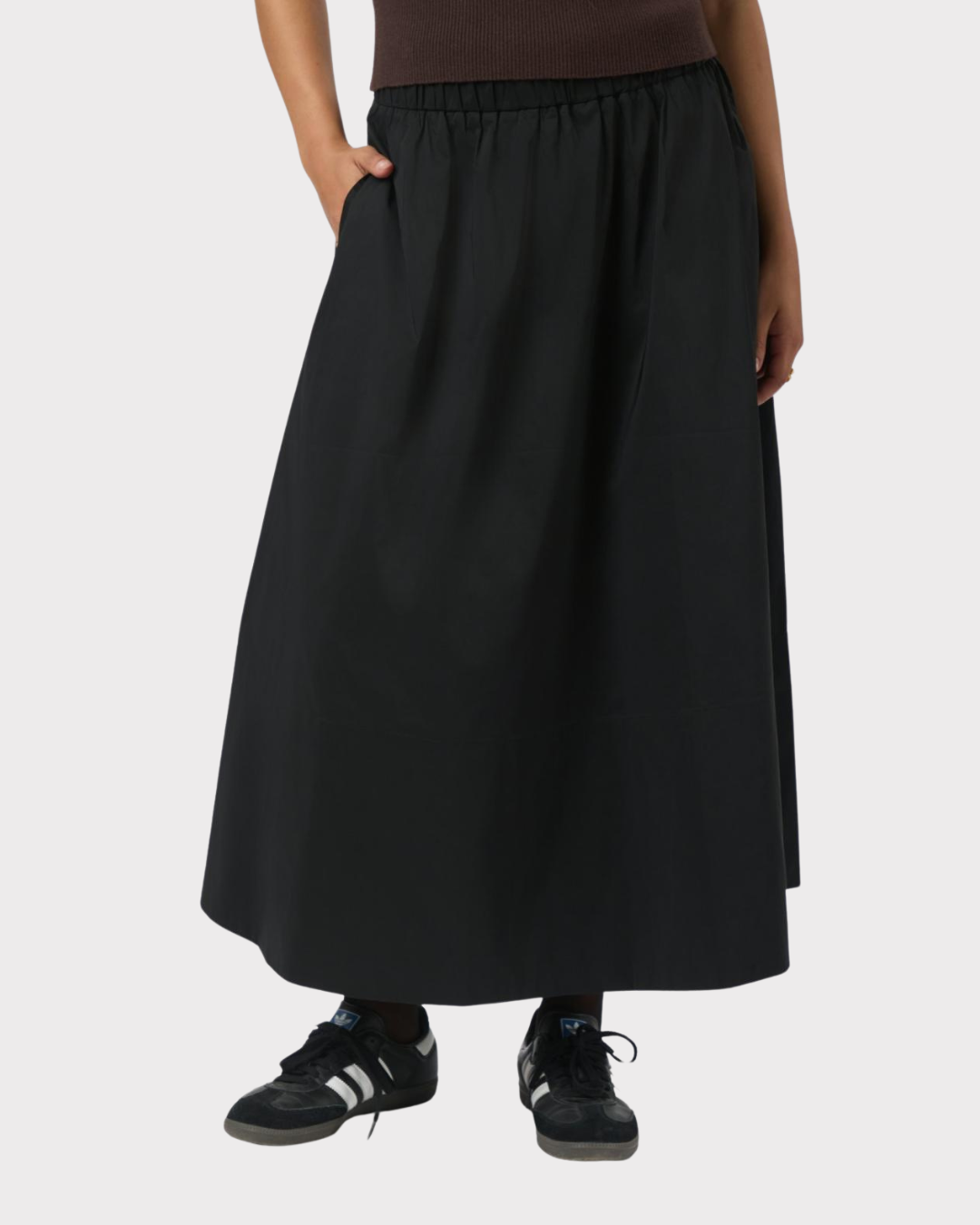 Yara Poplin Skirt-Skjørt-Neo Noir-Aandahls