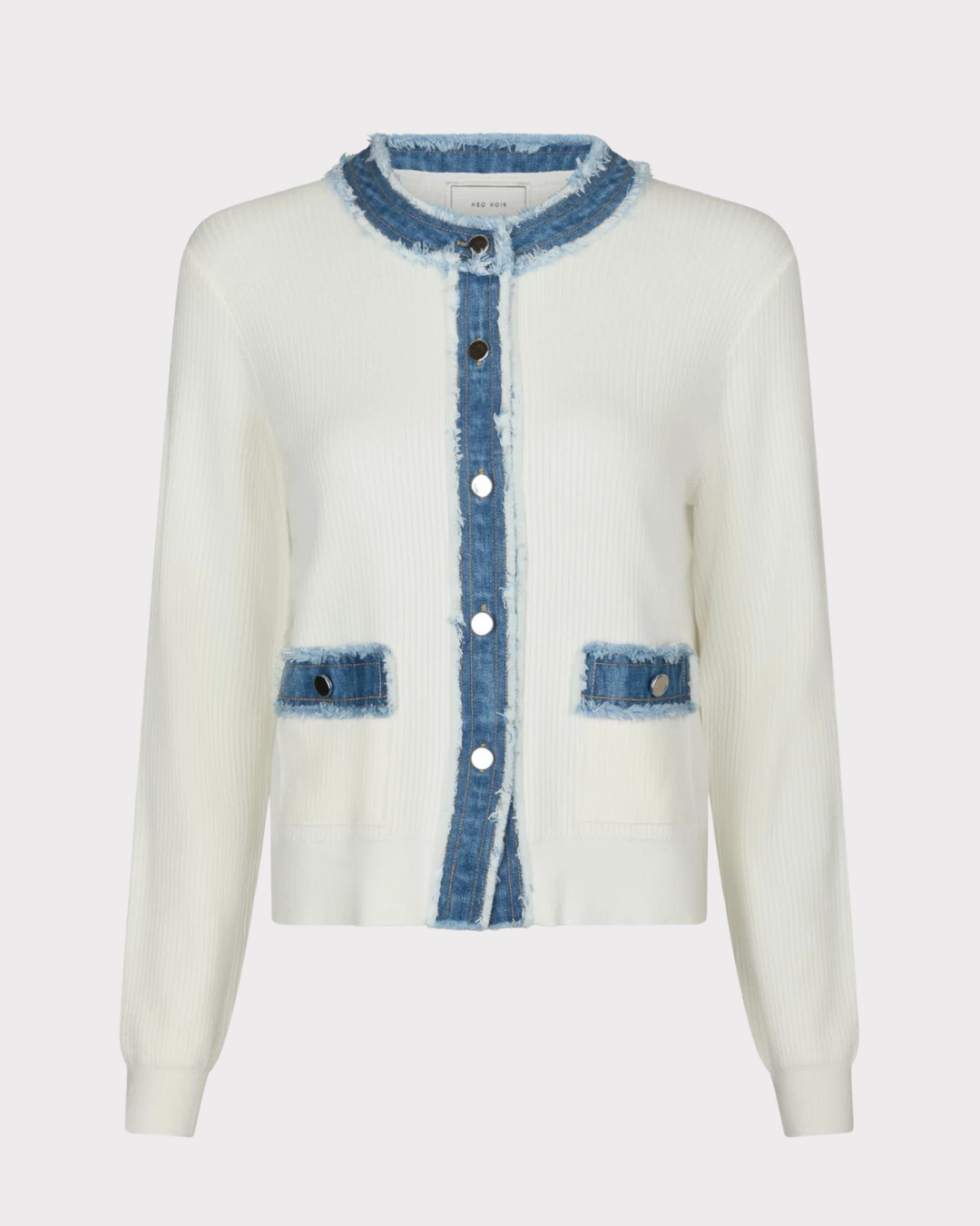 Zelma Knit Denim Cardigan