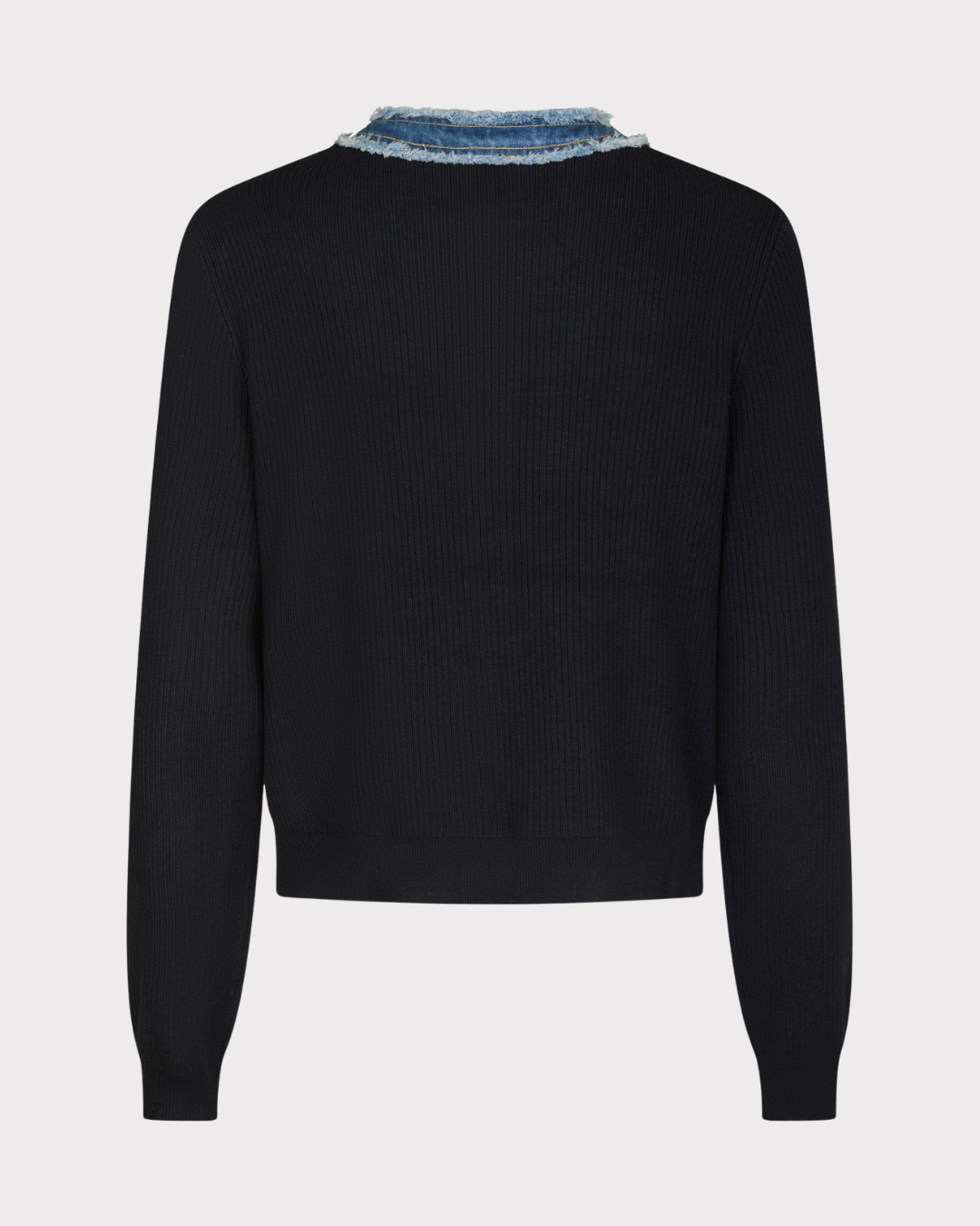 Zelma Knit Denim Cardigan