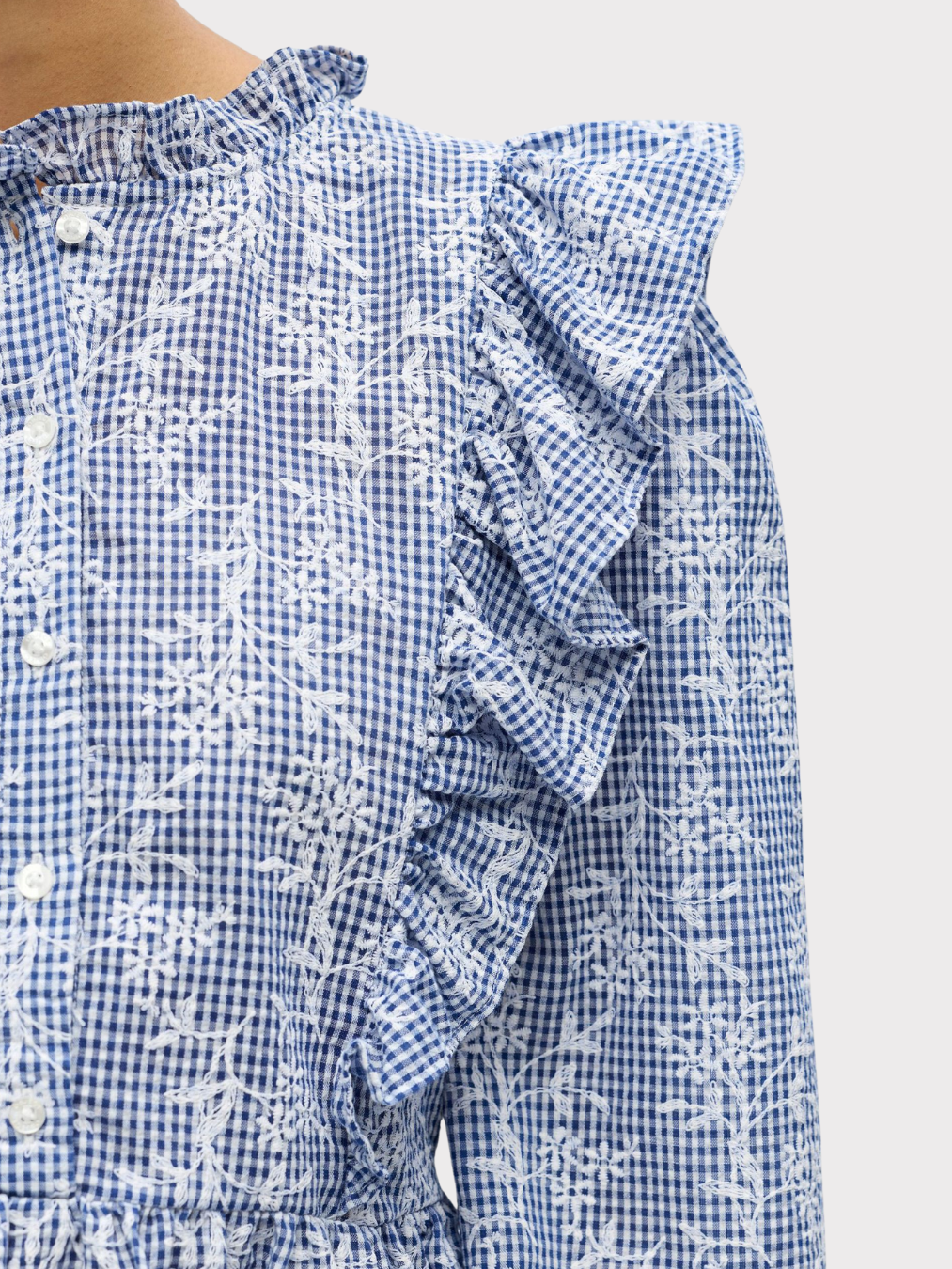Objciara L/s Re Frill Top 143-Overdel-OBJECT-Aandahls