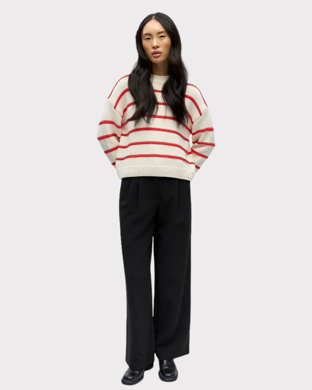 Objoda L/s Lo Knit Pullover 143-Genser-OBJECT-Aandahls
