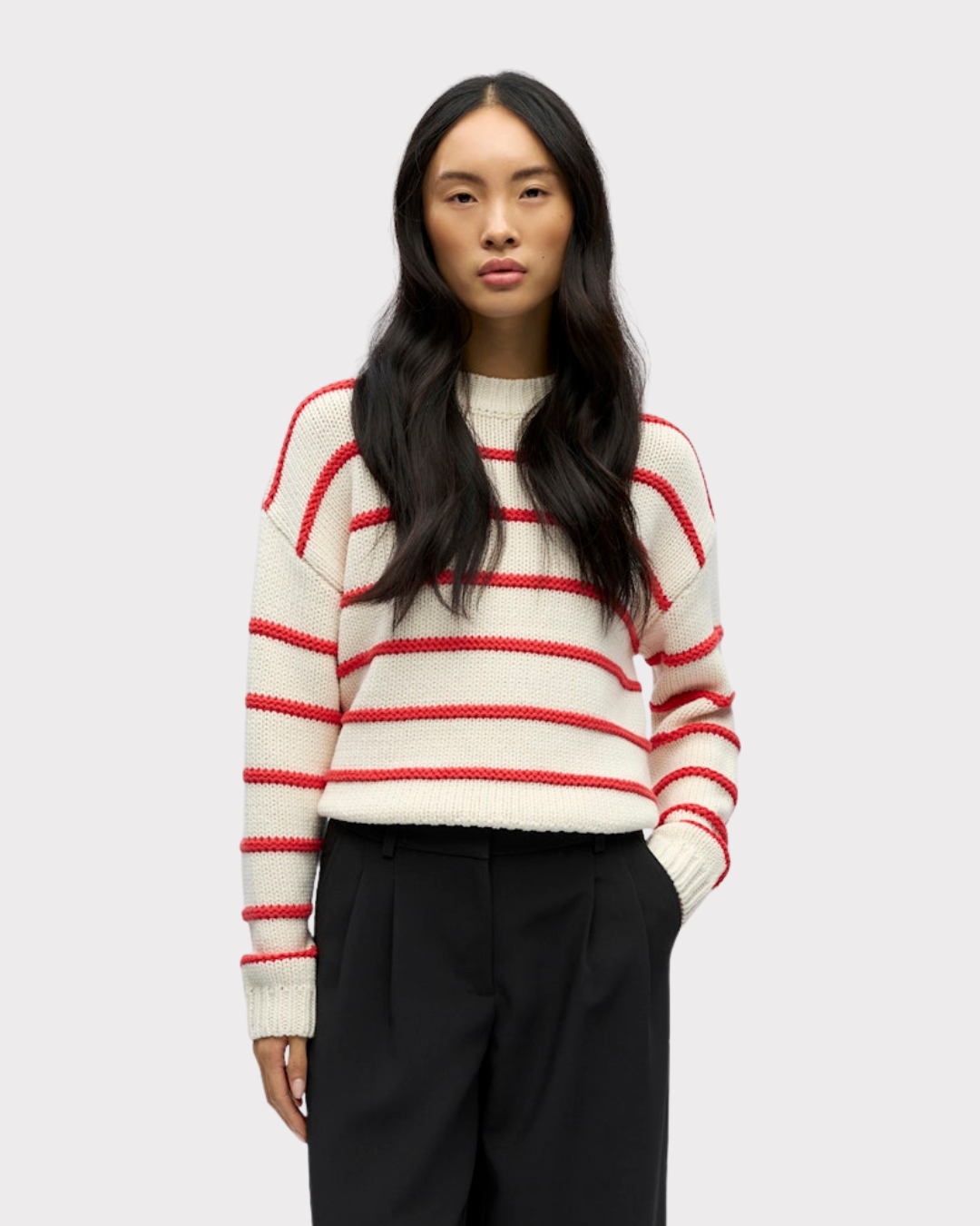 Objoda L/s Lo Knit Pullover 143-Genser-OBJECT-Aandahls