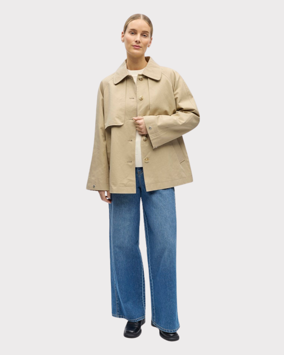 Objpaula Re L/s Trench Jacket Noos-Yttertøy-OBJECT-Aandahls