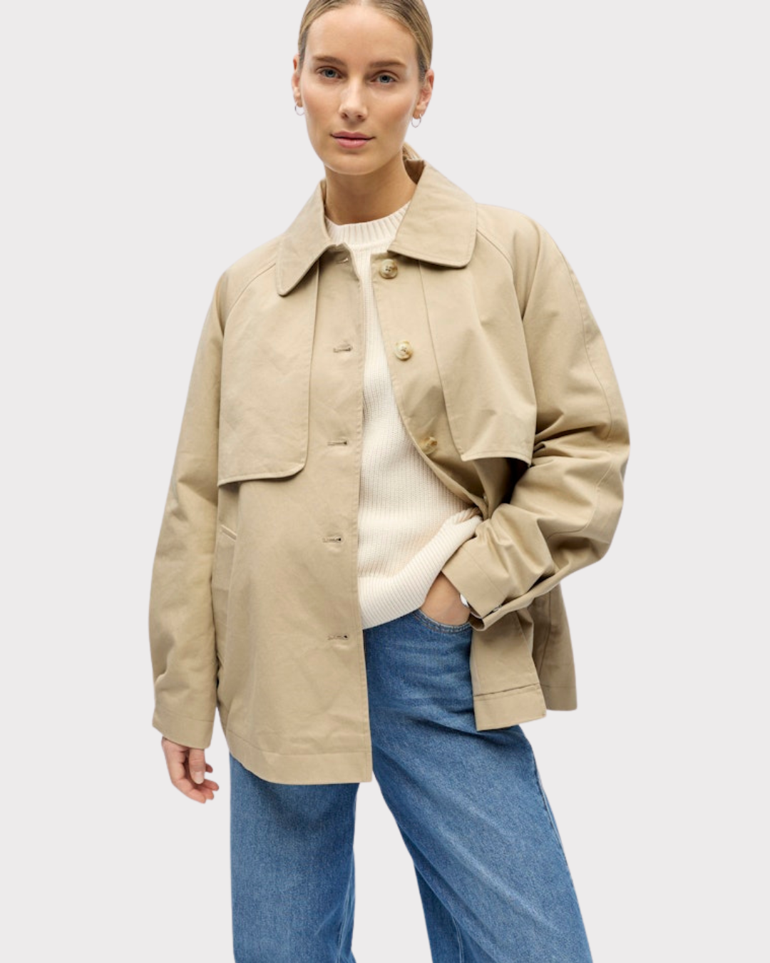 Objpaula Re L/s Trench Jacket Noos-Yttertøy-OBJECT-Aandahls