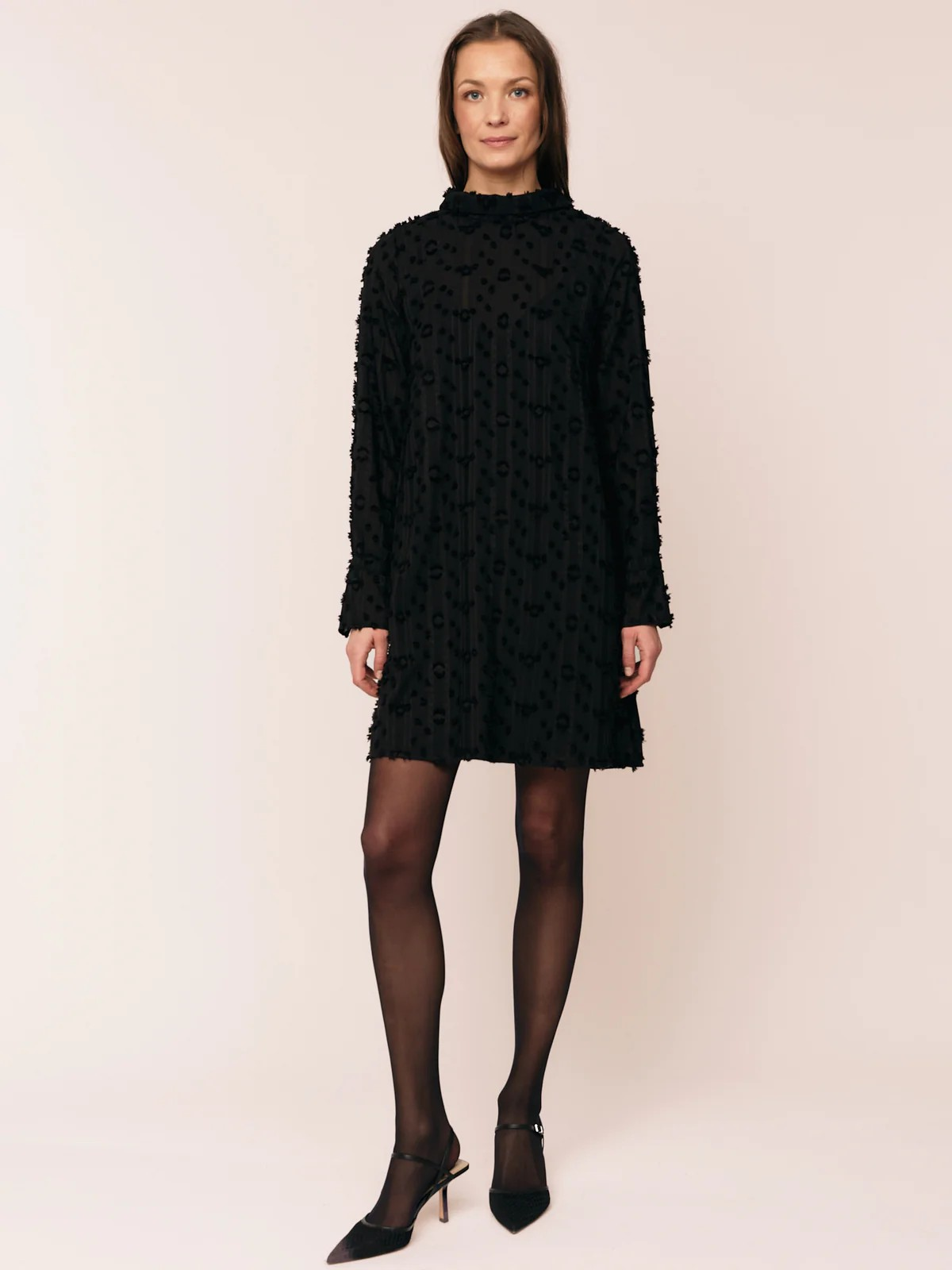 Julia Mock Neck dress-Kjole-OnceUntold-Aandahls