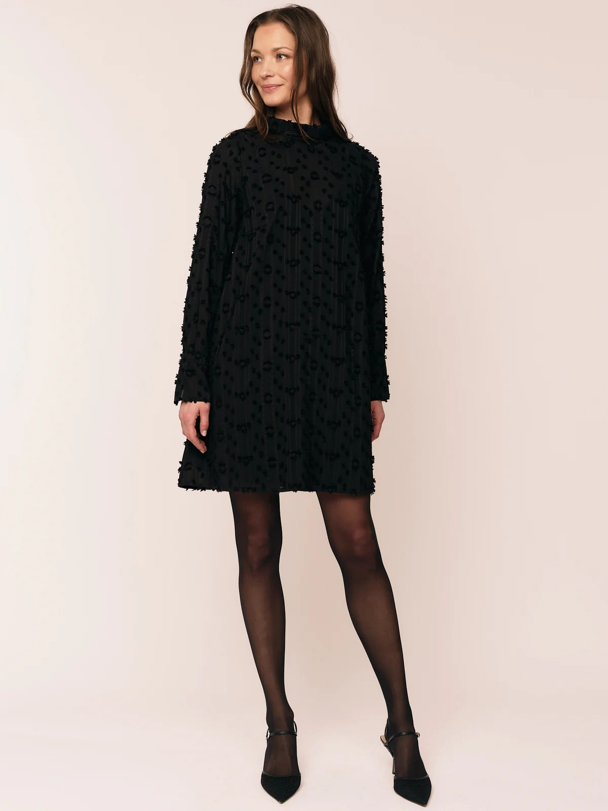 Julia Mock Neck dress-Kjole-OnceUntold-Aandahls