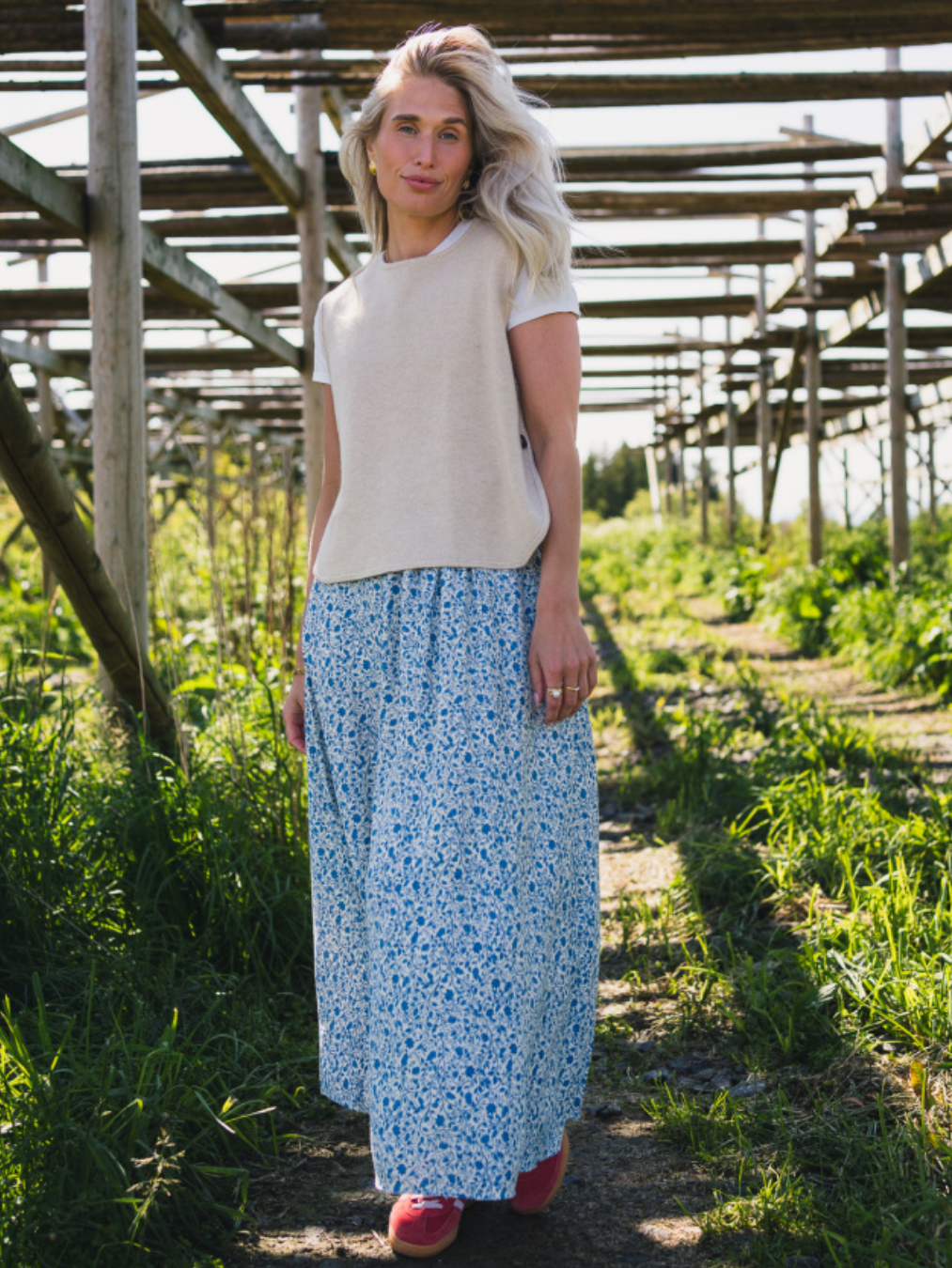 Rausastrid Hw Skirt Aop-Skjørt-Raus-Aandahls