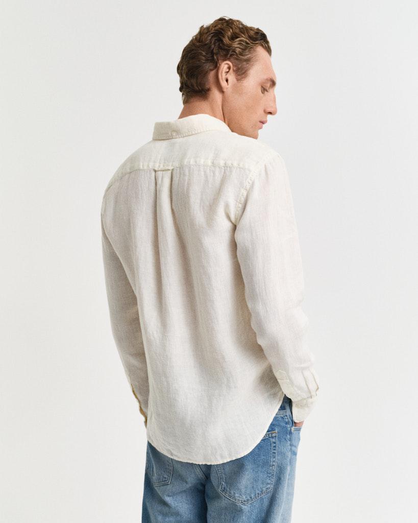 reg gmnt dyed linen shirt-Skjorte-Gant-Aandahls