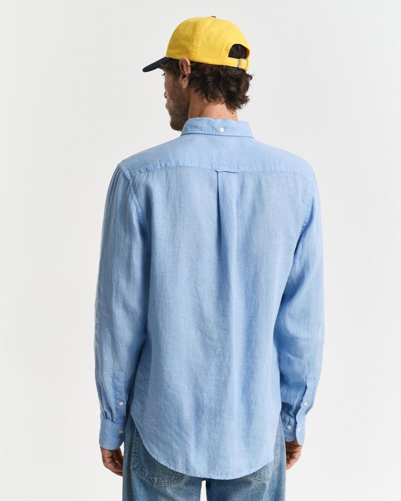 reg gmnt dyed linen shirt-Skjorte-Gant-Aandahls