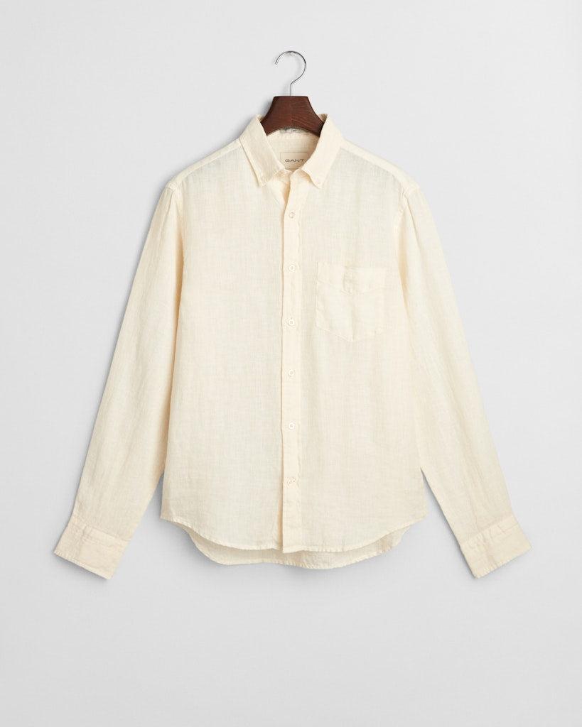 reg gmnt dyed linen shirt-Skjorte-Gant-Aandahls