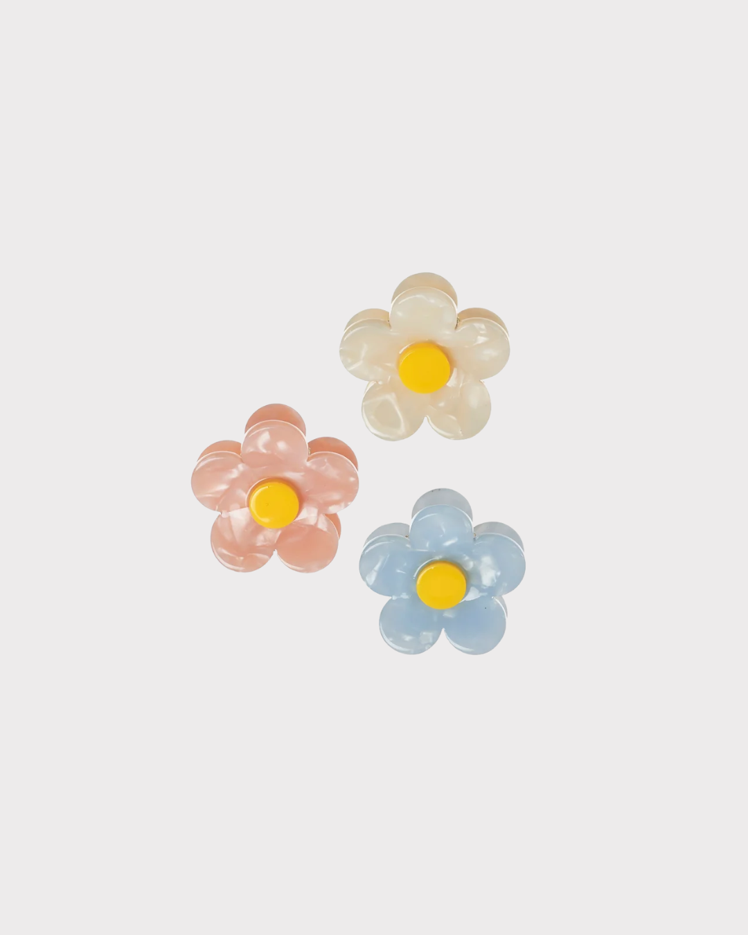 Mini Daisy Claw Clips 3-pack