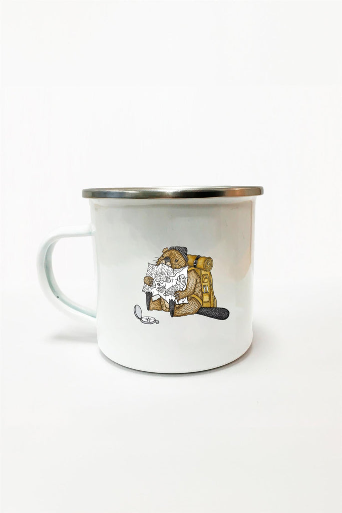 rodents roadmap Enamel Mug-Accessories-Lakor-Aandahls