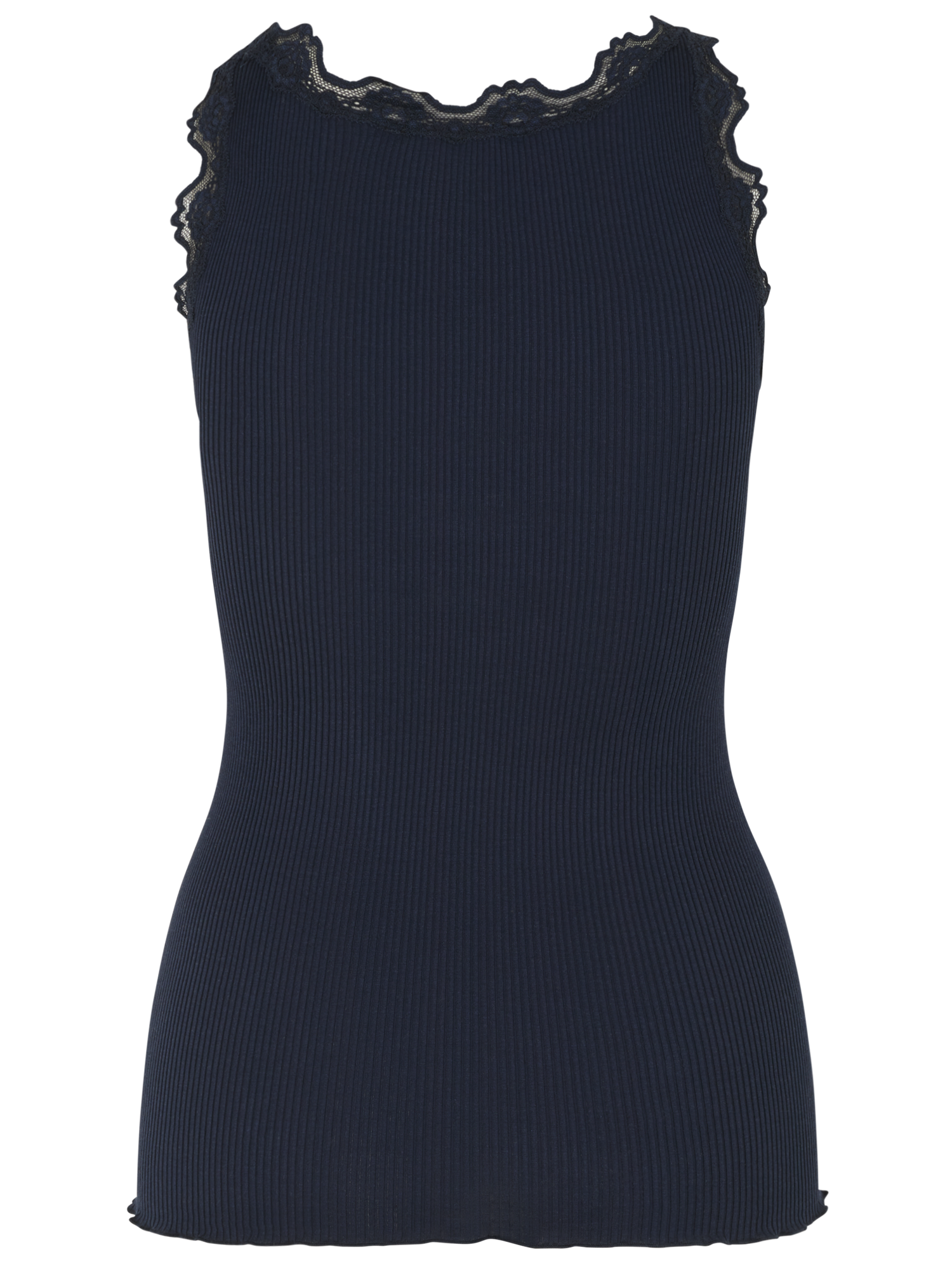 Babette silk top m vintage lace-Singlet-Rosemunde-Aandahls