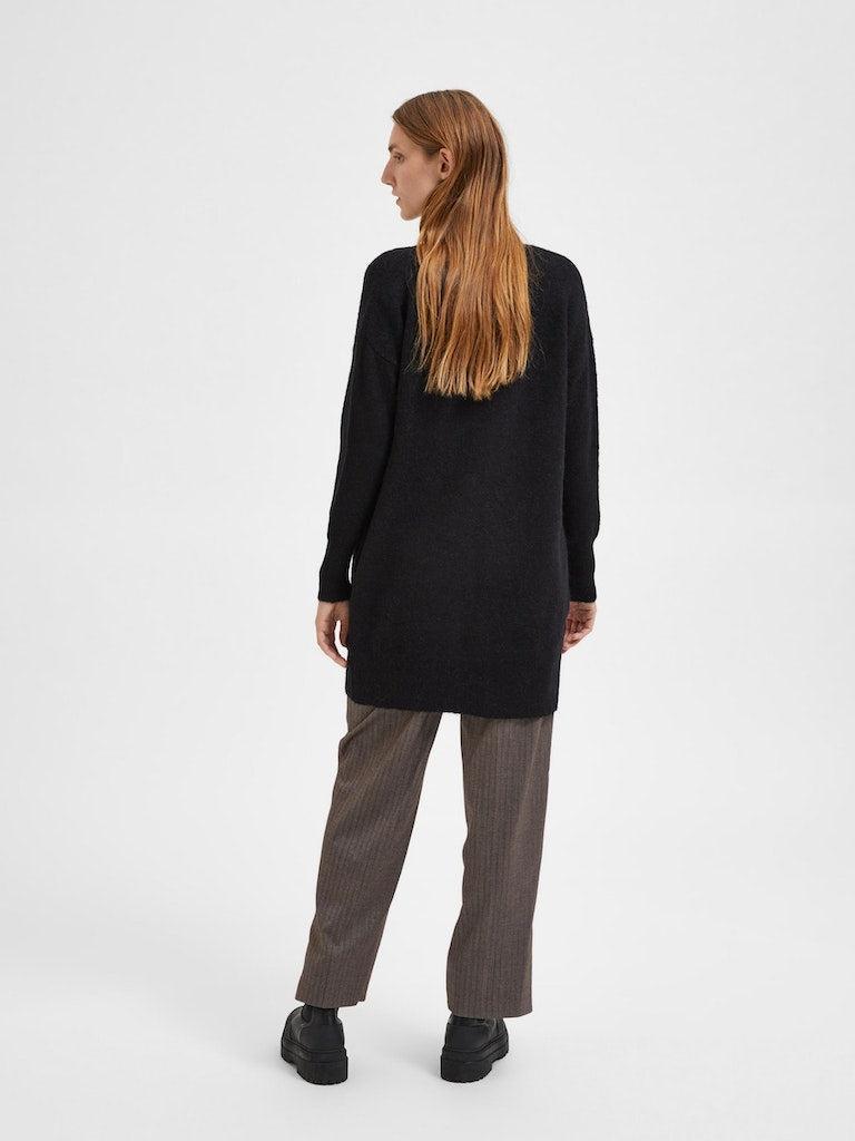 LULU NEW LS KNIT LONG-Strikk-Selected Femme-Aandahls
