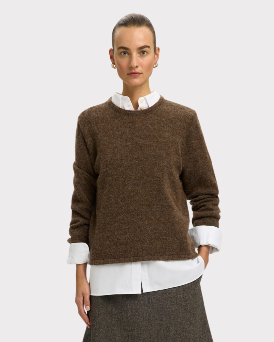 Lulu New Ls Knit O-Neck