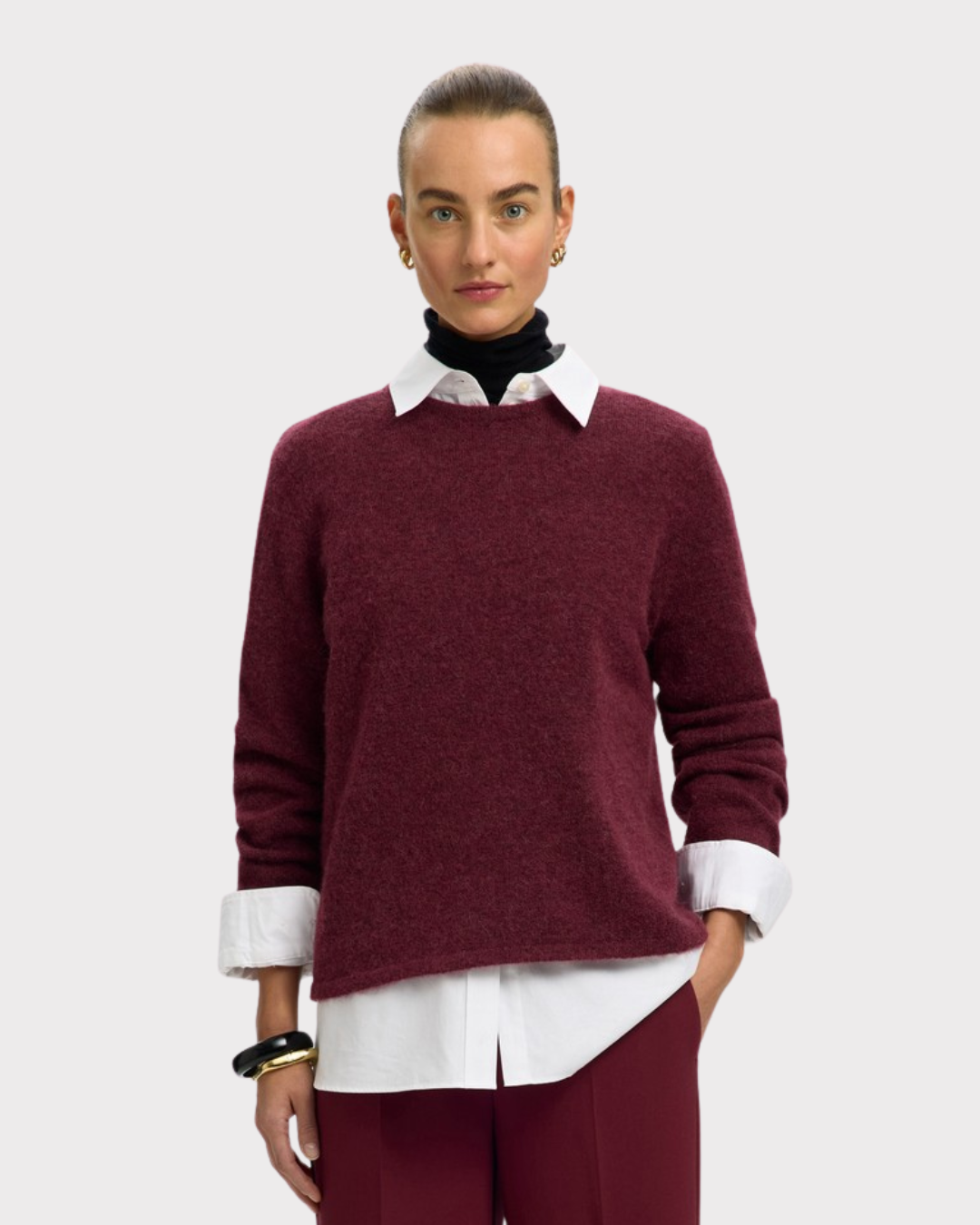 Lulu New Ls Knit O-Neck