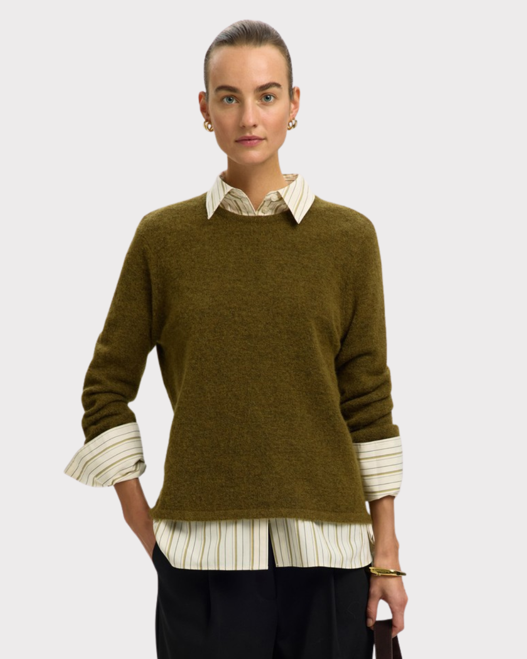 Lulu New Ls Knit O-Neck