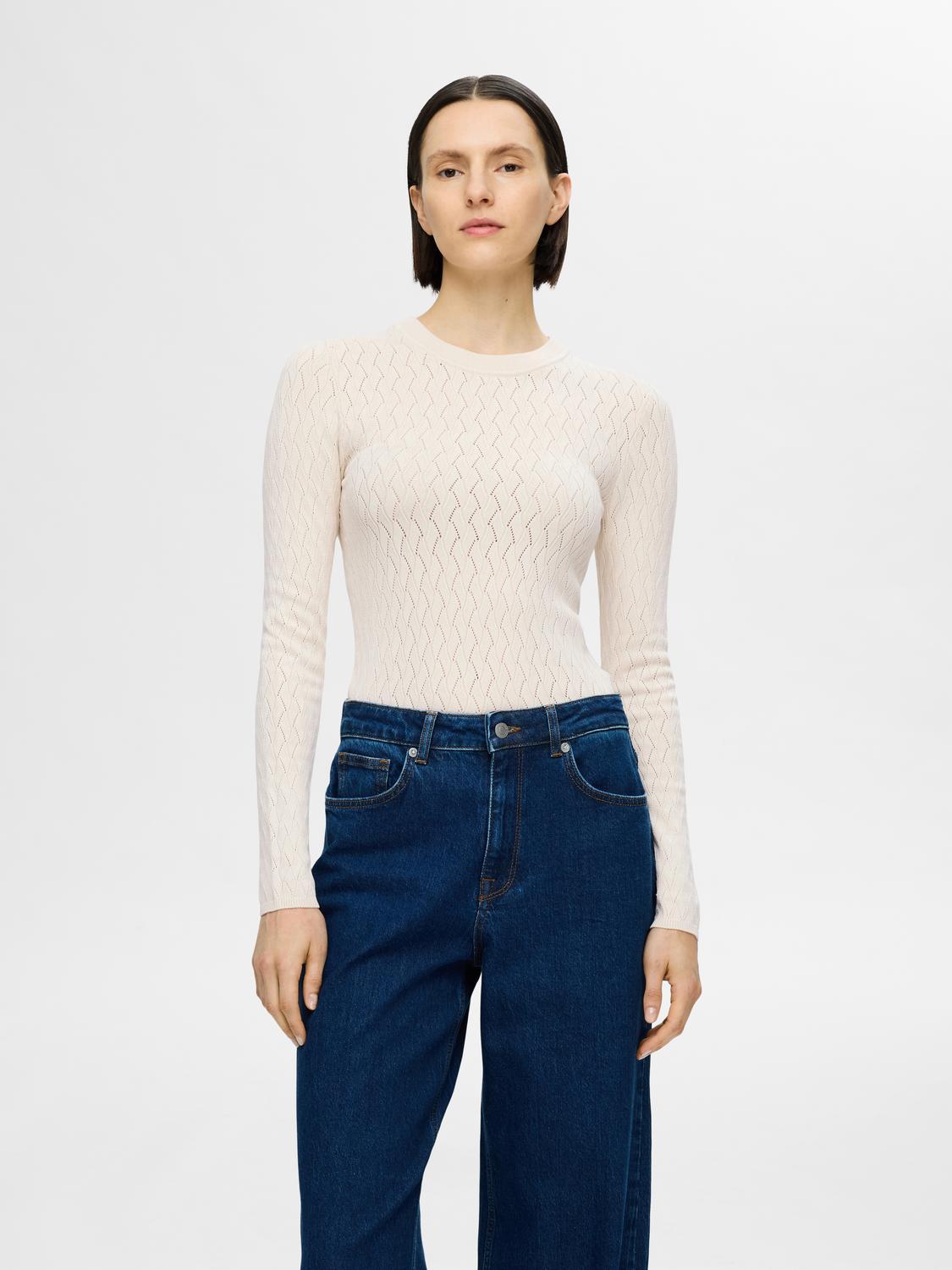 SLFCabala LS Knit-Strikk-Selected Femme-Aandahls