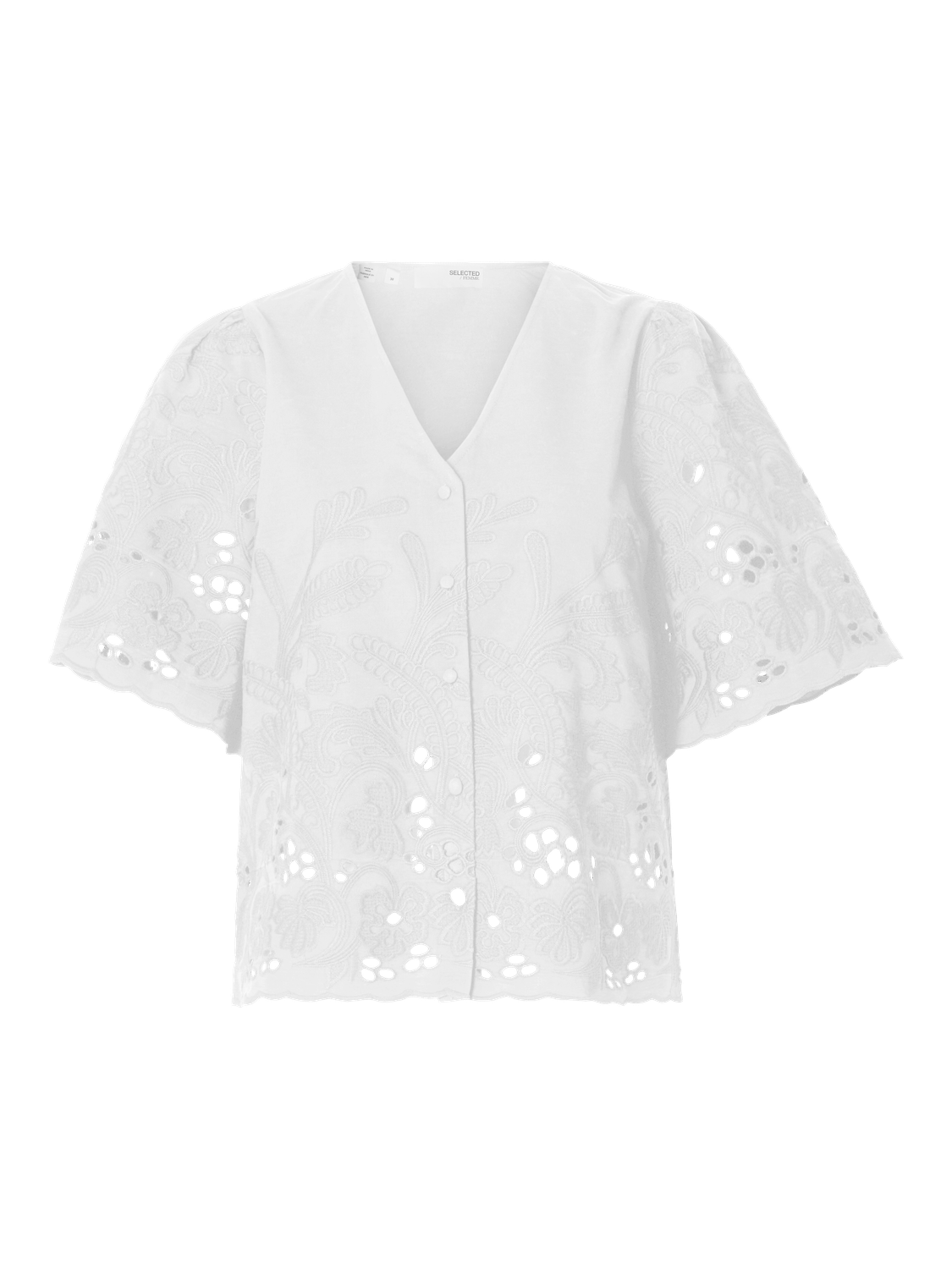 SLFDahlia SS BRODERI SHIRT NOOS-Skjorter-Selected Femme-Aandahls