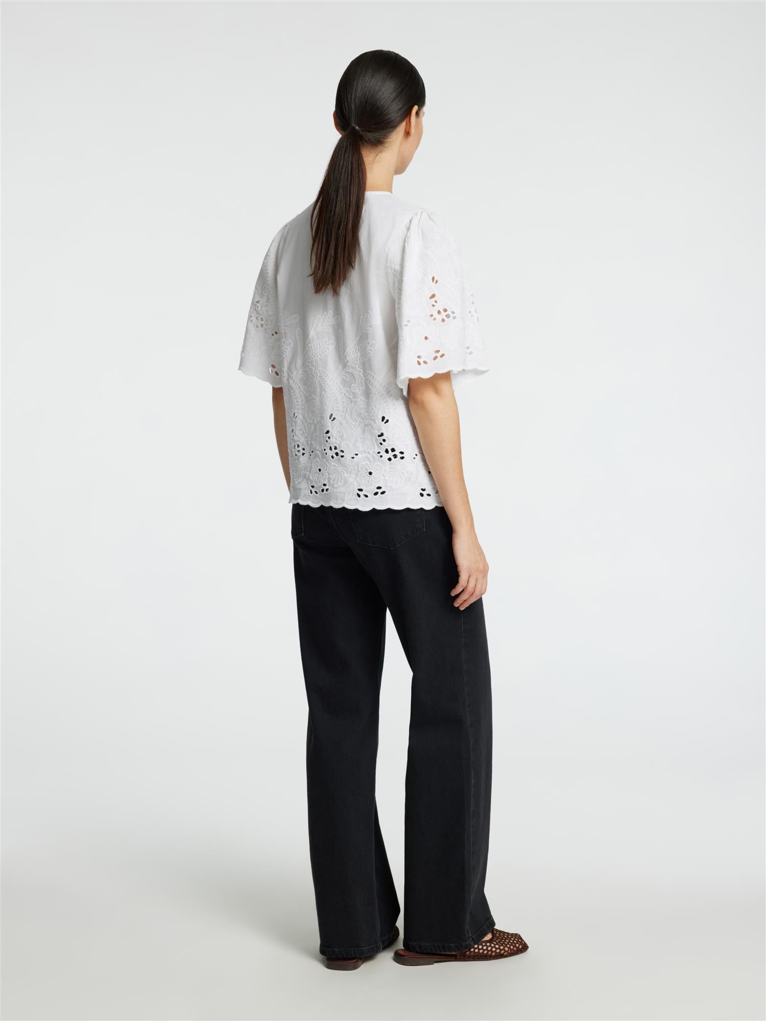 SLFDahlia SS BRODERI SHIRT NOOS-Skjorter-Selected Femme-Aandahls