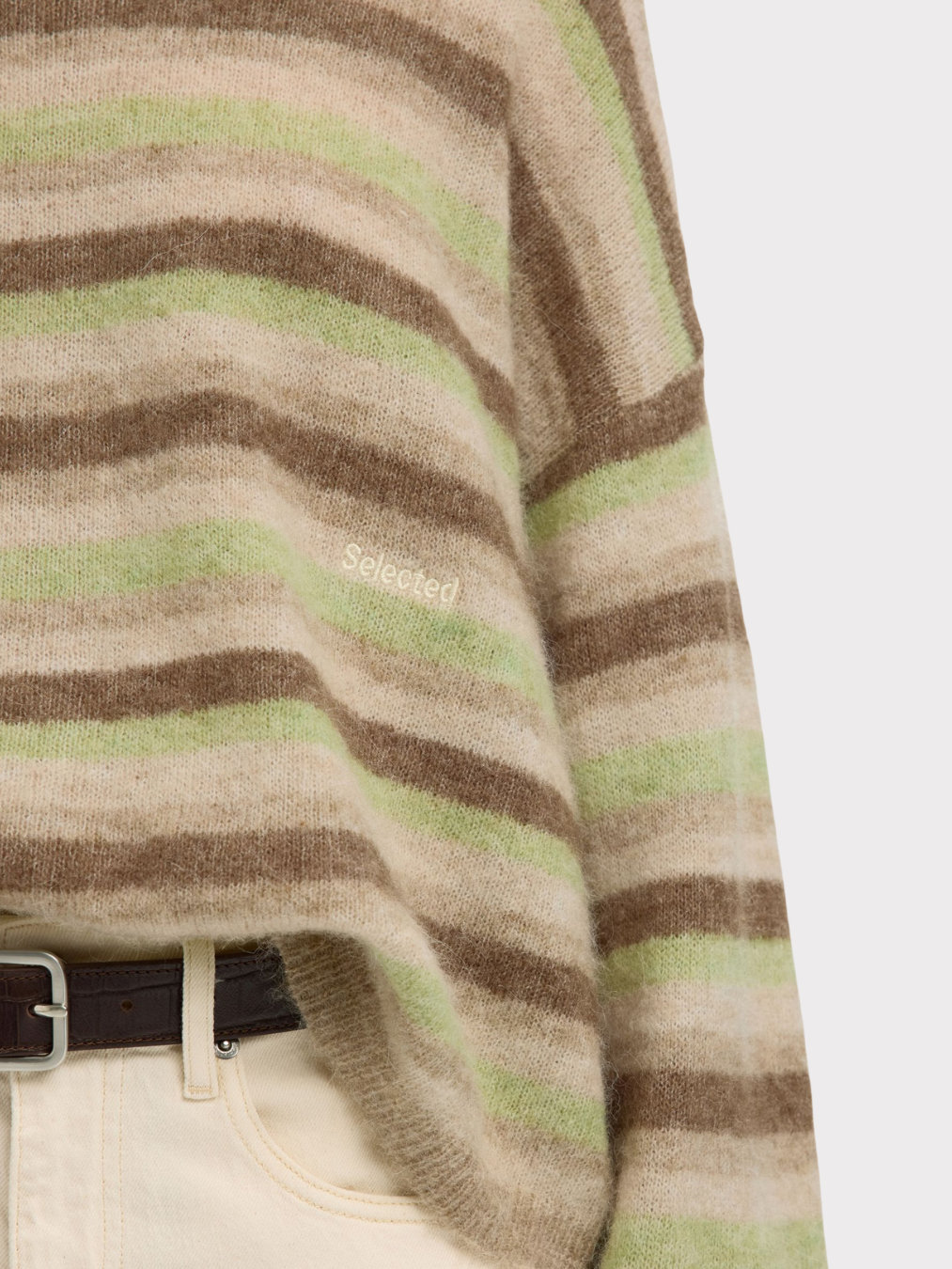 Slflulu Ls Knit Button O-Neck-Genser-Selected Femme-Aandahls
