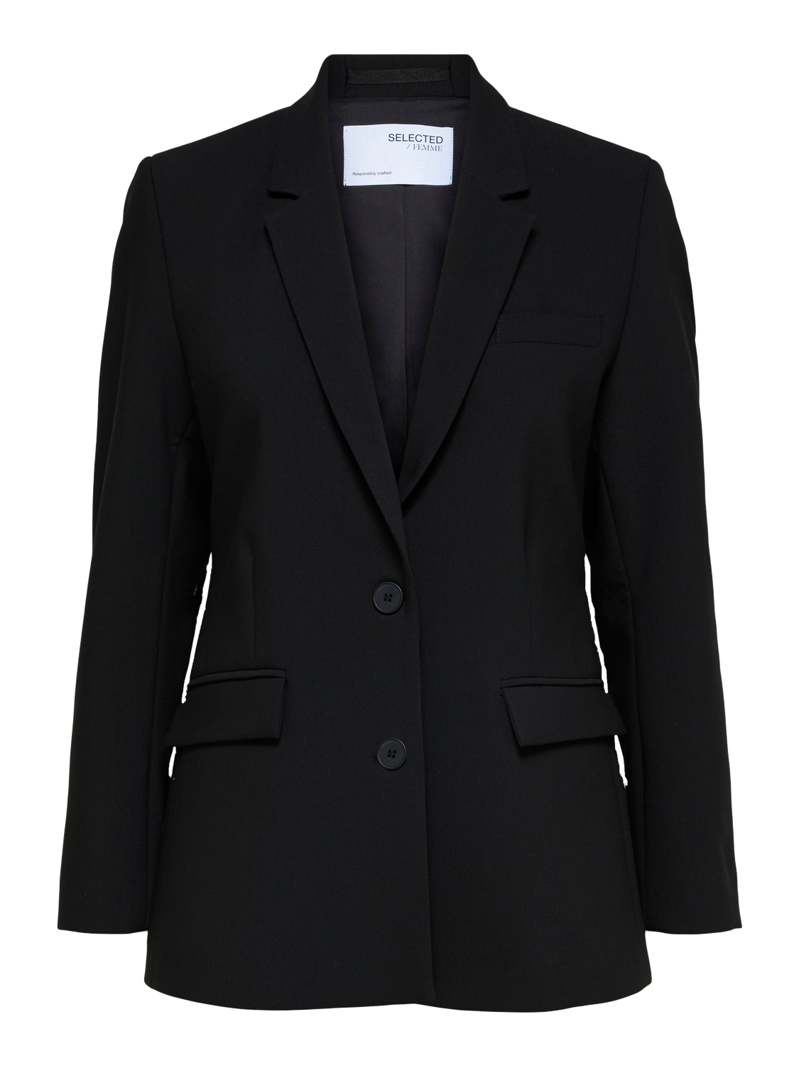 SLFrita LS classic blazer black B NOOS-Blazer-Selected Femme-Aandahls