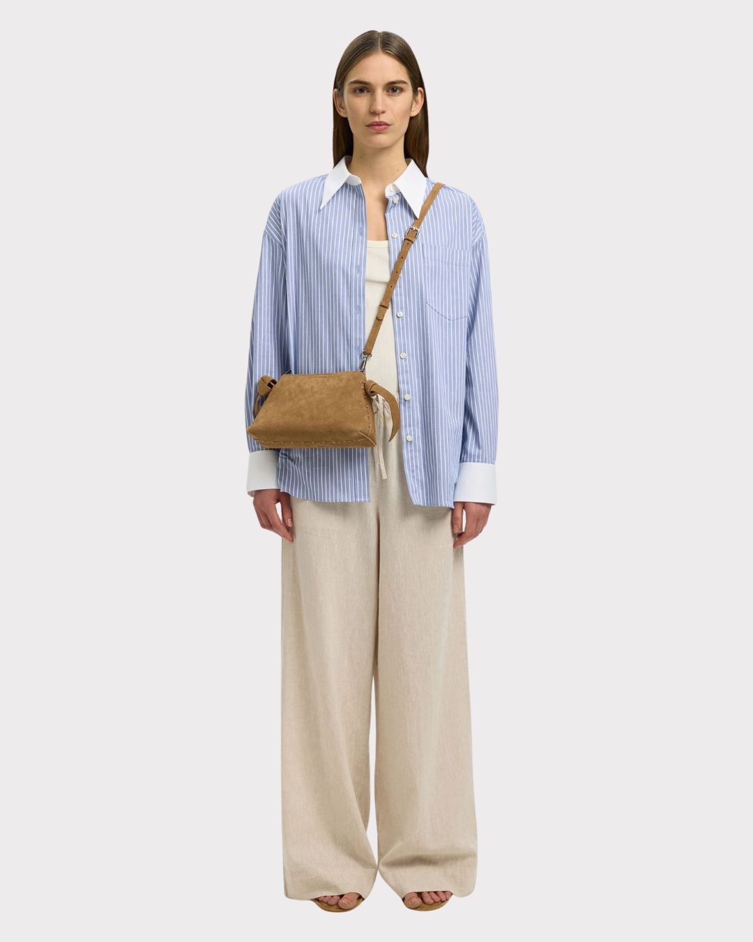 Slfstella Mini Suede Bag-Tilbehør-Selected Femme-Aandahls