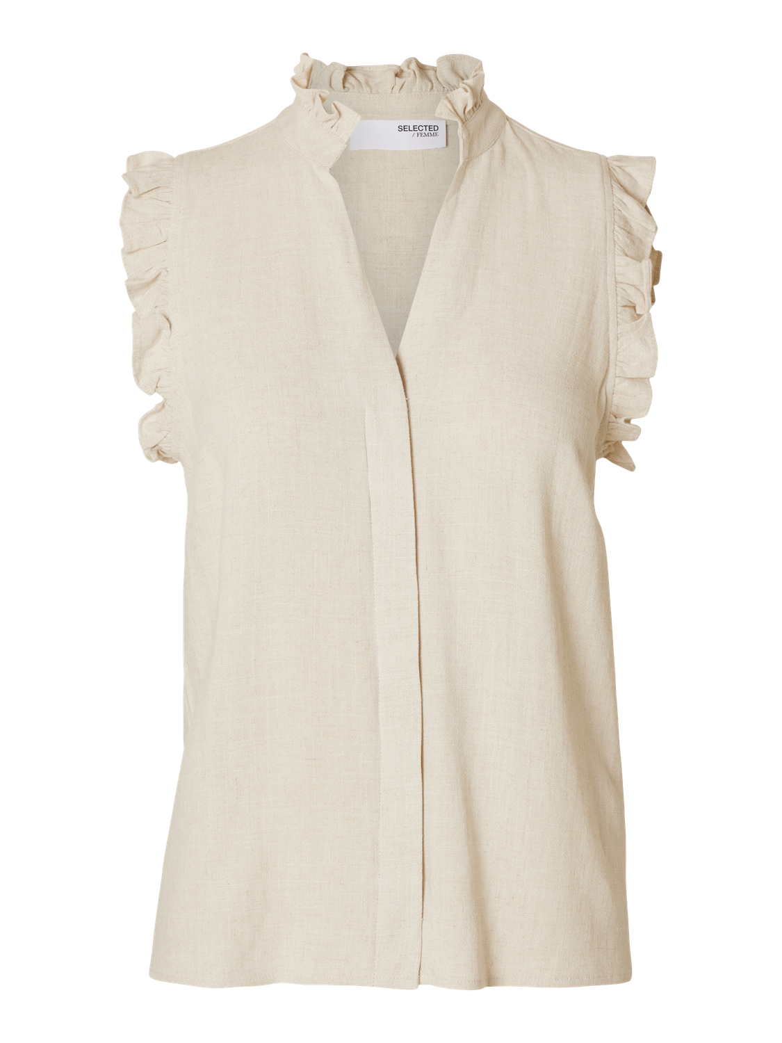 SLFVIVA SL Sun Ruffle Top-Skjorter-Selected Femme-Aandahls