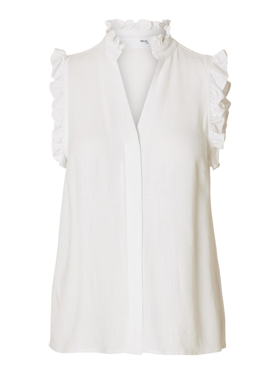 SLFViva Sun RUFFLE TOP NOOS-Skjorter-Selected Femme-Aandahls