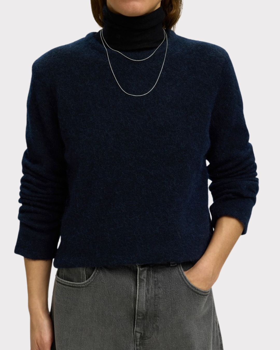Slwlulu New Ls Knit O-Neck Noos