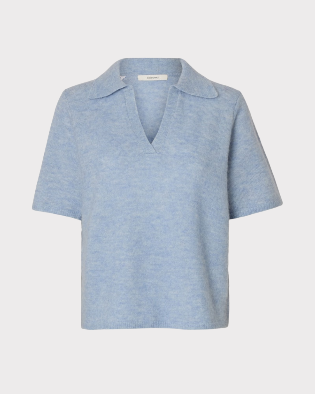 Slwlulu Ss Knit Polo Noos-Genser-Selected Femme-Aandahls