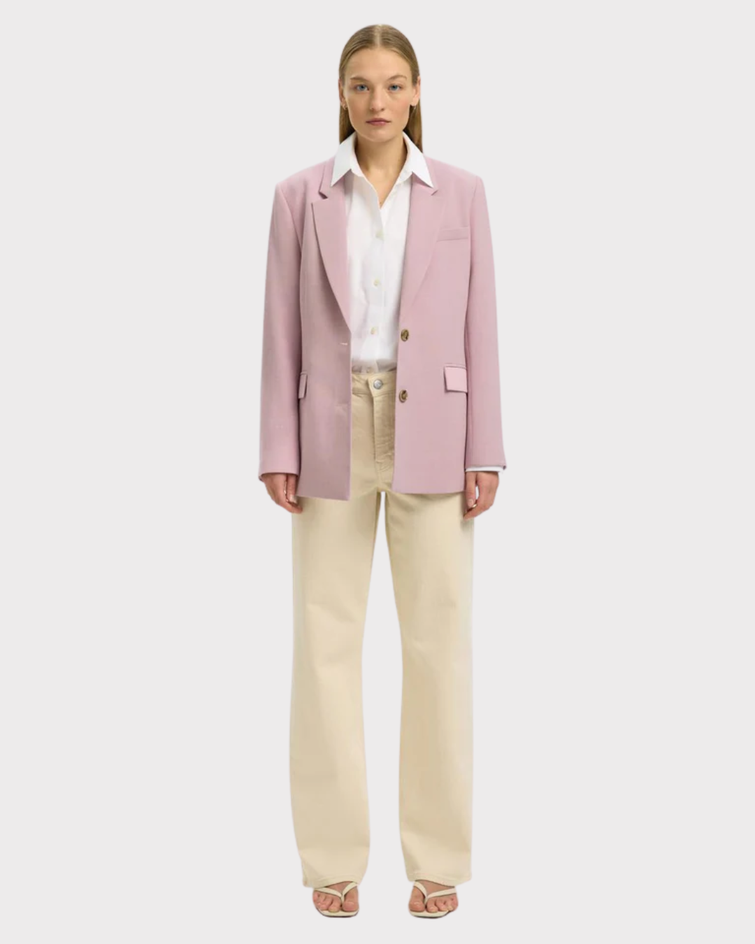 Slwrita Ls Classic Blazer Mel Noos-Blazer-Selected Femme-Aandahls