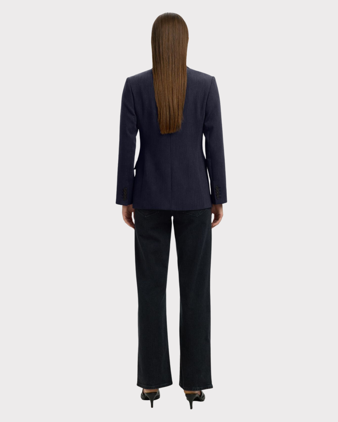 Slwrita Ls Classic Blazer Mel Noos-Dress-Selected Femme-Aandahls